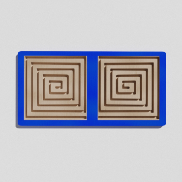 Такт-панель "Синий лабиринт №4" - «globural.ru» - Воткинск