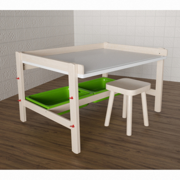 Стол растущий на регулируемых ножках «Снежок №1» - «globural.ru» - Воткинск