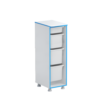 Стеллаж с лотками Робик 001 (белый) - «globural.ru» - Воткинск