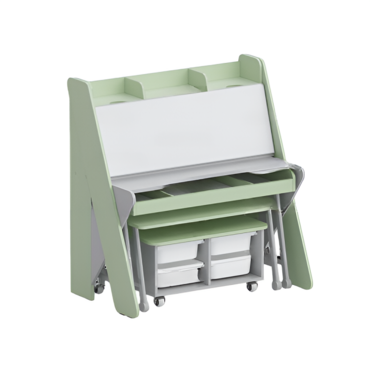 Набор мебели «Конструкторское бюро» (серый/фисташковый) - «globural.ru» - Воткинск