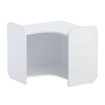 Стеллаж для игрушек и пособий "Росток 4" (белый) - «globural.ru» - Воткинск