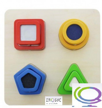 Панель "Тактильные геометрические фигуры" - «globural.ru» - Воткинск