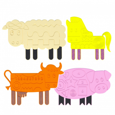 Набор тактильно-развивающих панелей «Ферма» - «globural.ru» - Воткинск