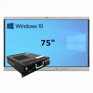 Интерактивная панель 75" (встроенный ПК, Win10, Intel i5) - «globural.ru» - Воткинск
