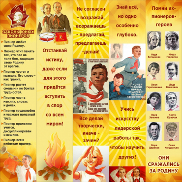 Тематический стенд "Пионеры" - «globural.ru» - Воткинск