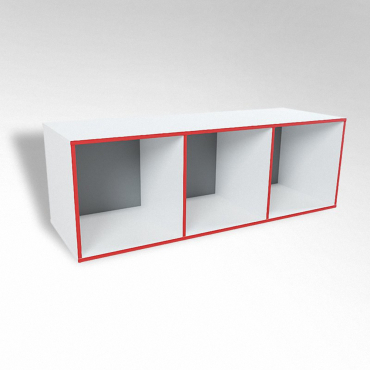 Открытая настенная полка-3-х секционная ТР3 ЛДСП  - «globural.ru» - Воткинск