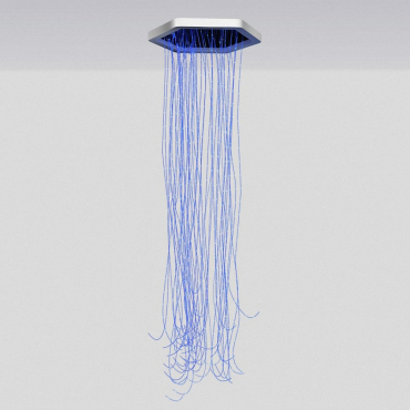 Потолочная светодиодная панель с фиброоптическим душем - «globural.ru» - Воткинск