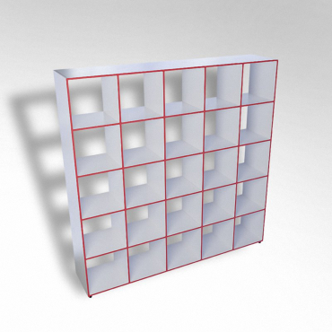 Шкаф открытый многосекционный ТР25 ЛДСП - «globural.ru» - Воткинск